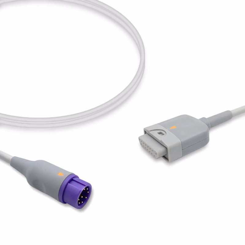 Compatible SpO2 Adapter Cable 2.4m (comparable to Mindray M-LNC MR10, used with Masimo M LNCS Sensors) Reusable SKU: SA-053RB-24ML