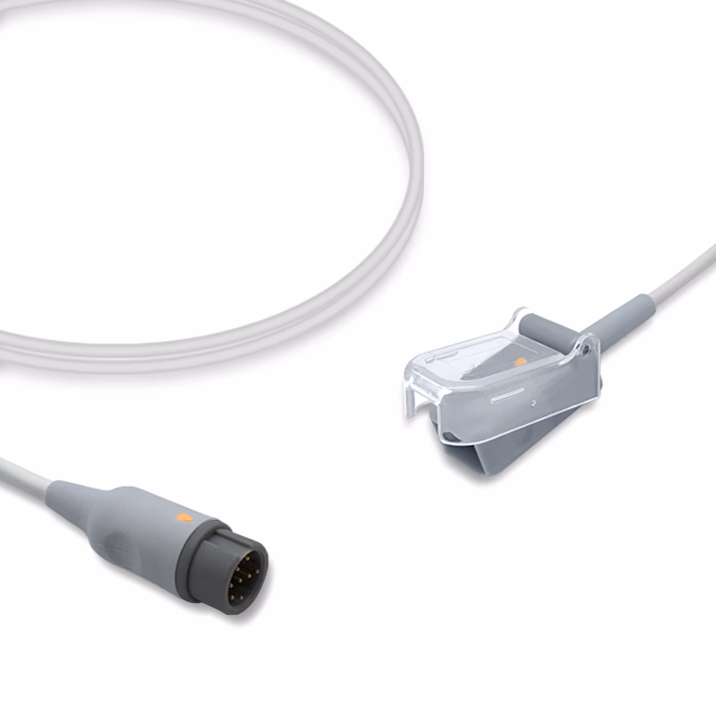 Compatible SpO2 Adapter Cable 3.0m (comparable to Mindray 0010-20-42712(non-oximax), used with Nellcor Oxismart Sensors) Reusable SKU: SA-053X-30XC