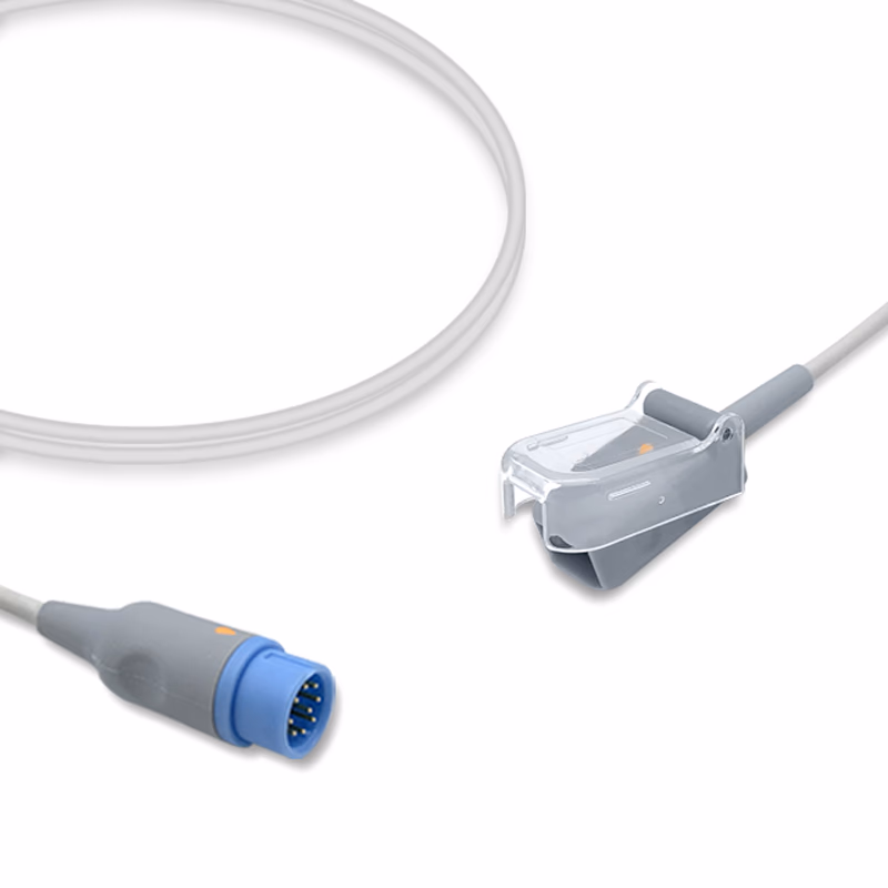 Compatible SpO2 Adapter Cable 2.4m (comparable to Biolight 15-031-0007, used with Nellcor Oxismart Sensors) Reusable SKU: SA-071-24