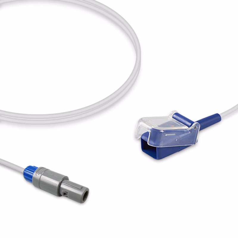 Compatible SpO2 Adapter Cable 3.0m (comparable to Edan MS1-30131, used with Nellcor OxiMax Sensors) Reusable SKU: SA-072X-30