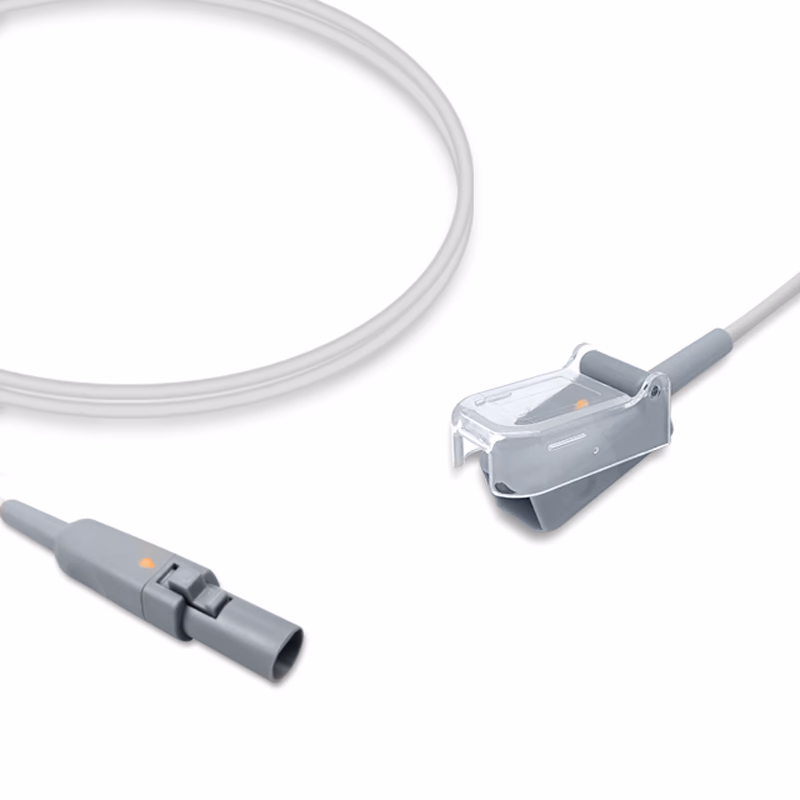 Compatible SpO2 Adapter Cable 2.4m (for use with Baxter, used with Nellcor Oxismart Sensors) Reusable SKU: SA-077-24