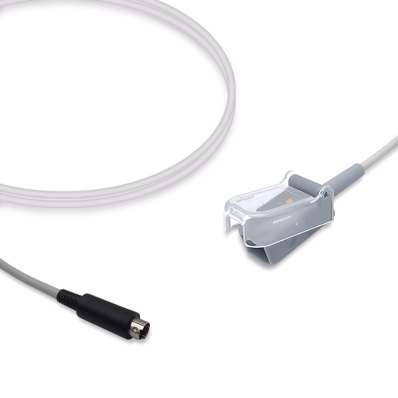 Compatible SpO2 Adapter Cable 2.4m (for use with Biosys, used with Nellcor Oxismart Sensors) Reusable SKU: SA-083-24