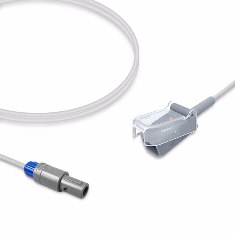 Compatible SpO2 Adapter Cable 2.4m (comparable to Bionet SPCBL-400, used with Nellcor Oxismart Sensors) Reusable SKU: SA-084-24