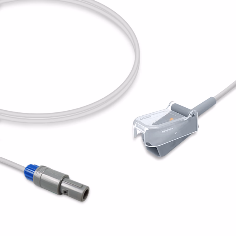 Compatible SpO2 Adapter Cable 2.4m (for use with 3F, used with Nellcor Oxismart Sensors) Reusable SKU: SA-142-24