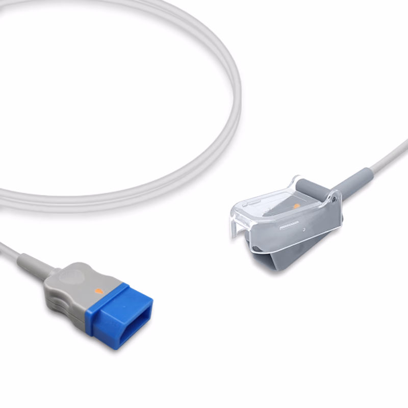 Compatible SpO2 Adapter Cable 2.4m (comparable to Northern Meditec 040.01.000166-00, used with Nellcor Oxismart Sensors) Reusable SKU: SA-158-24