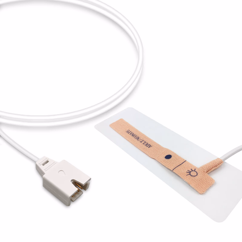 Compatible Adult/Neonate Non-woven Adhesive SpO2 Sensor 0.9m (comparable to Masimo 2320 (LNCS Neo-3), Technology: LNCS) Disposable SKU: SSD-005RB-W09AN