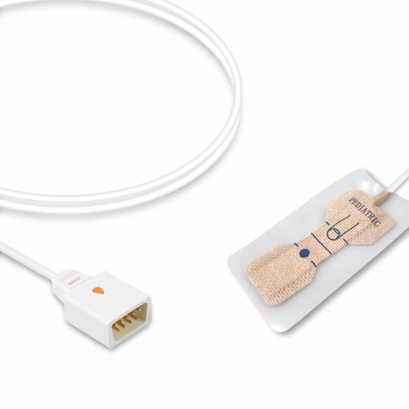 Compatible Pediatric Non-woven Adhesive SpO2 Sensor 0.9m (comparable to BCI 1301, Technology: Smith) Disposable SKU: SSD-036-W09P