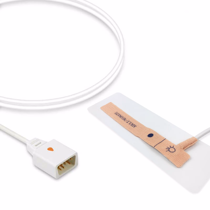 Compatible Adult/Neonate Non-woven Adhesive SpO2 Sensor 0.9m (comparable to Nonin 6000CN/7000N) Disposable SKU: SSD-040-W09AN