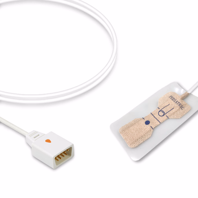 Compatible Pediatric Non-woven Adhesive SpO2 Sensor 0.9m (for use with MEK) Disposable SKU: SSD-079-W09P