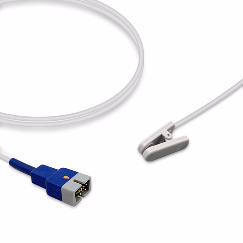 Compatible Adult Ear Clip SpO2 Sensor 3.0m (comparable to Nellcor D-YSE (3.0m), Technology: OxiMax) Reusable SKU: SS-001XC-AE30