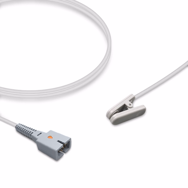 Compatible Adult Ear Clip SpO2 Sensor 1.0m (comparable to Nellcor D-YSE (Non-Oximax), Technology: Oxismart) Reusable SKU: SS-001-AE10