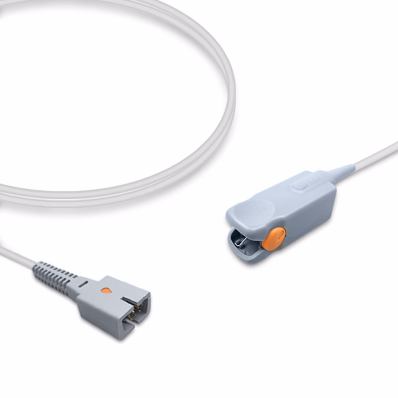 Compatible Pediatric Finger Clip SpO2 Sensor 1.0m (comparable to Nellcor D-YSPD (Non-Oximax), Technology: Oxismart) Reusable SKU: SS-001-PF10