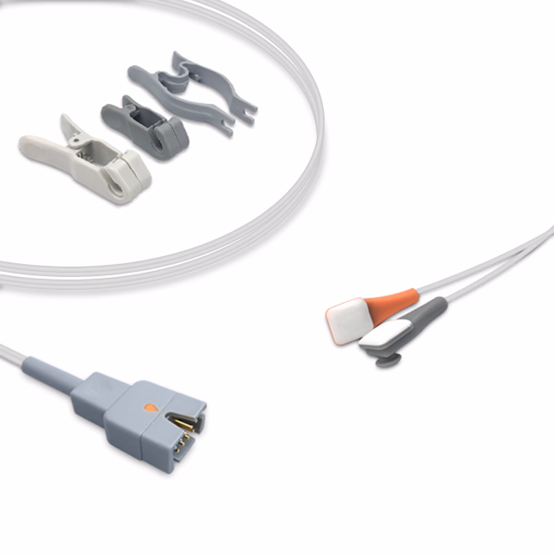 Compatible Vet Multi-Y SpO2 Sensor 1.0m (Technology: Masimo LNCS) with Large, Medium and Small sizes clips SKU: SS-005RB-VT10