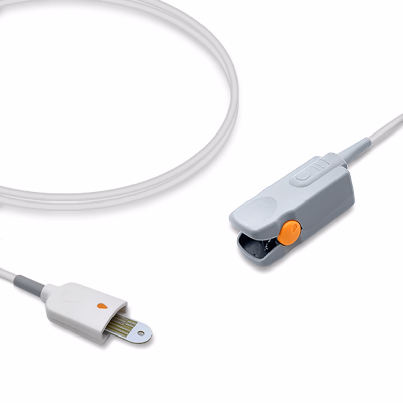 Compatible Adult Finger Clip SpO2 Sensor 1.0m (comparable to Masimo 1269 (LNOP DCI), Technology: LNOP) Reusable SKU: SS-006RB-AF10