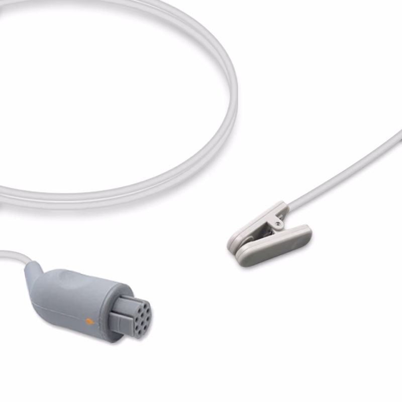 Compatible Adult Ear Clip SpO2 Sensor 3.0m (comparable to Datex Ohmeda TS-E4-N) Reusable SKU: SS-014-AE30