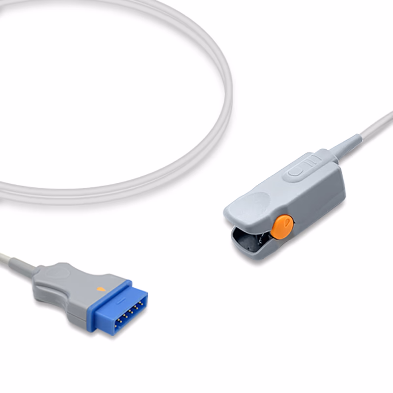 Compatible Adult Hard shell SpO2 Sensor 3.0m (for use with GE Healthcare, Technology: Masimo SET) Reusable SKU: SS-015RB-AF30