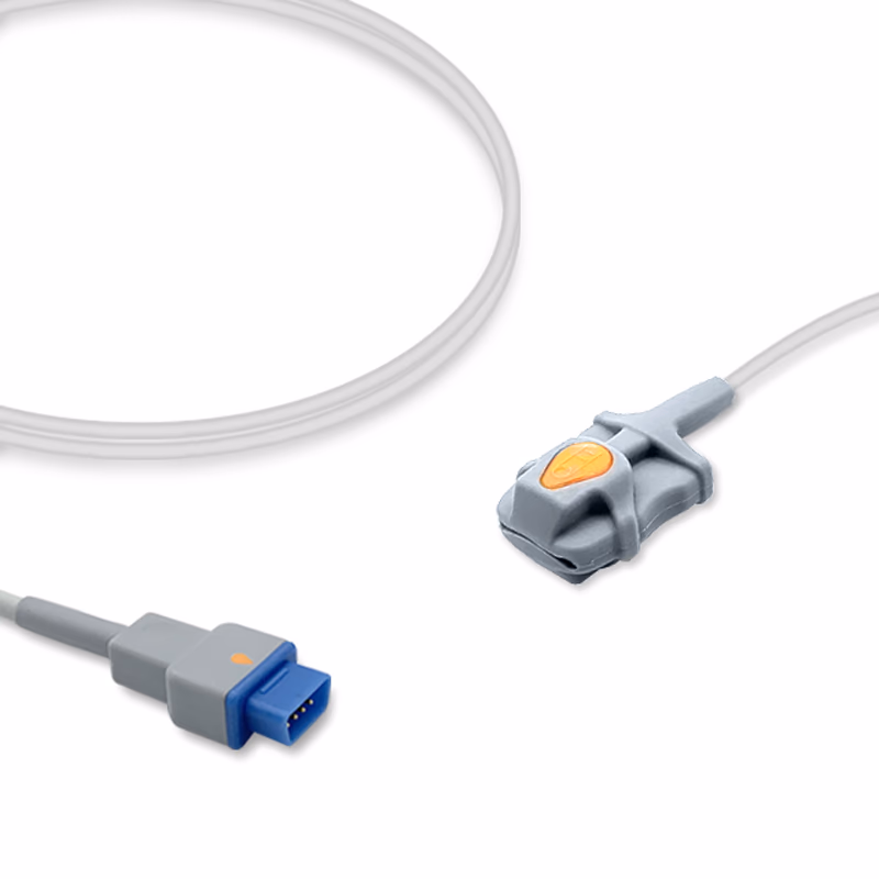 Compatible Pediatric Soft Tip SpO2 Sensor 1.0m (comparable to GE Healthcare TS-SP-D, Technology: Trusignal) Reusable SKU: SS-018-PS10