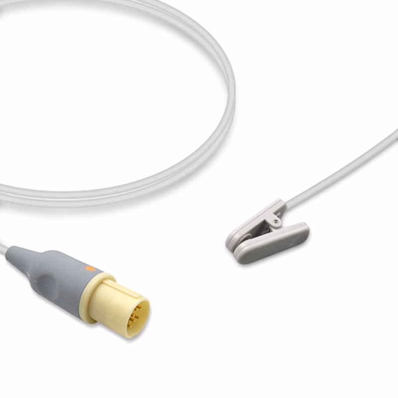 Compatible Adult Ear Clip SpO2 Sensor 3.0m (for use with Hellige, Technology: Nellcor Oxismart) Reusable SKU: SS-021-AE30