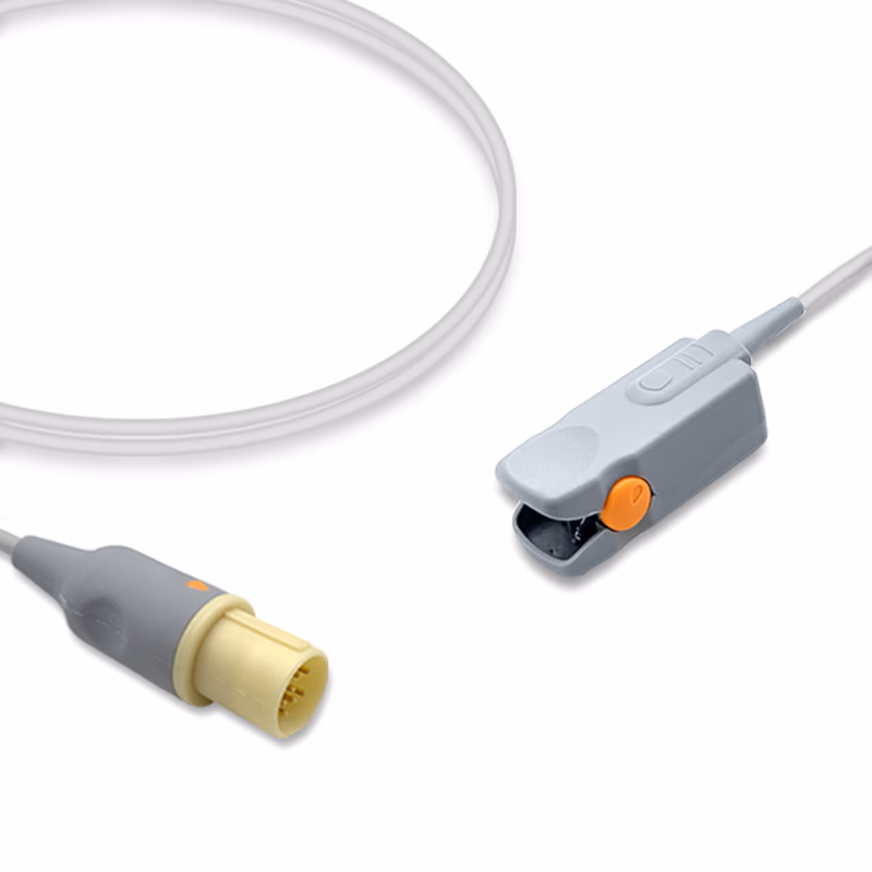 Compatible Adult Finger Clip SpO2 Sensor 3.0m (for use with Hellige, Technology: Nellcor Oxismart) Reusable SKU: SS-021-AF30