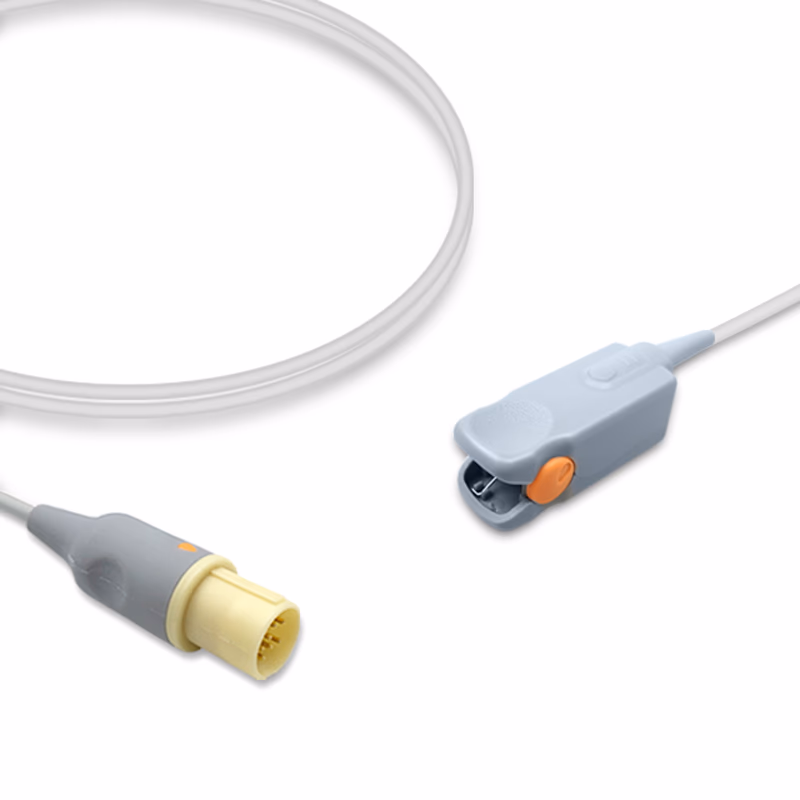 Compatible Pediatric Finger Clip SpO2 Sensor 3.0m (for use with Hellige, Technology: Nellcor Oxismart) Reusable SKU: SS-021-PF30