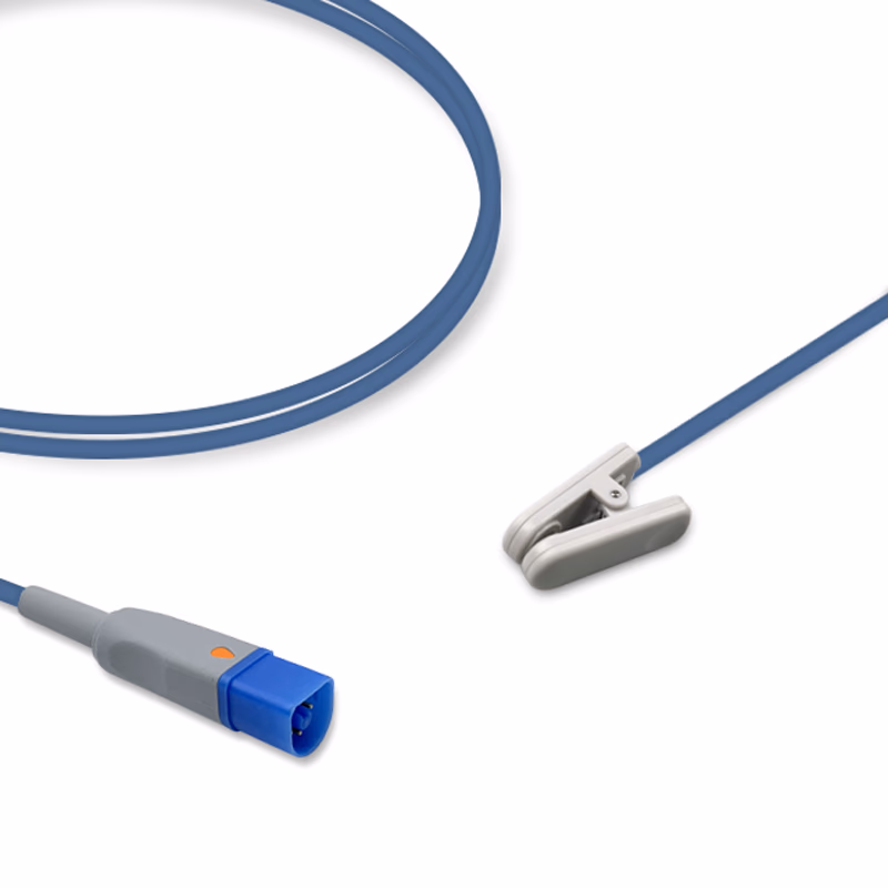 Compatible Adult Ear Clip SpO2 Sensor 1.0m (comparable to Philips M1194B, Technology: Fast) Reusable SKU: SS-024-AE10