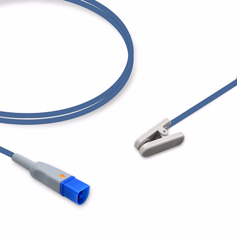 Compatible Adult Ear Clip SpO2 Sensor 2.0m (comparable to Philips M1194A, Technology: Fast) Reusable SKU: SS-024-AE20