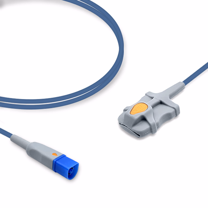 Compatible Adult Soft Tip SpO2 Sensor 2.0m (comparable to Philips M1191A, Technology: Fast) Reusable SKU: SS-024-AS20