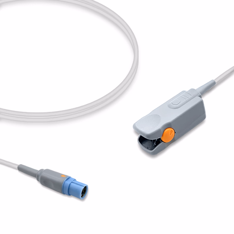 Compatible Adult Finger Clip SpO2 Sensor 3.0m (for use with Siemens, Technology: Masimo SET) Reusable SKU: SS-028RB-AF30