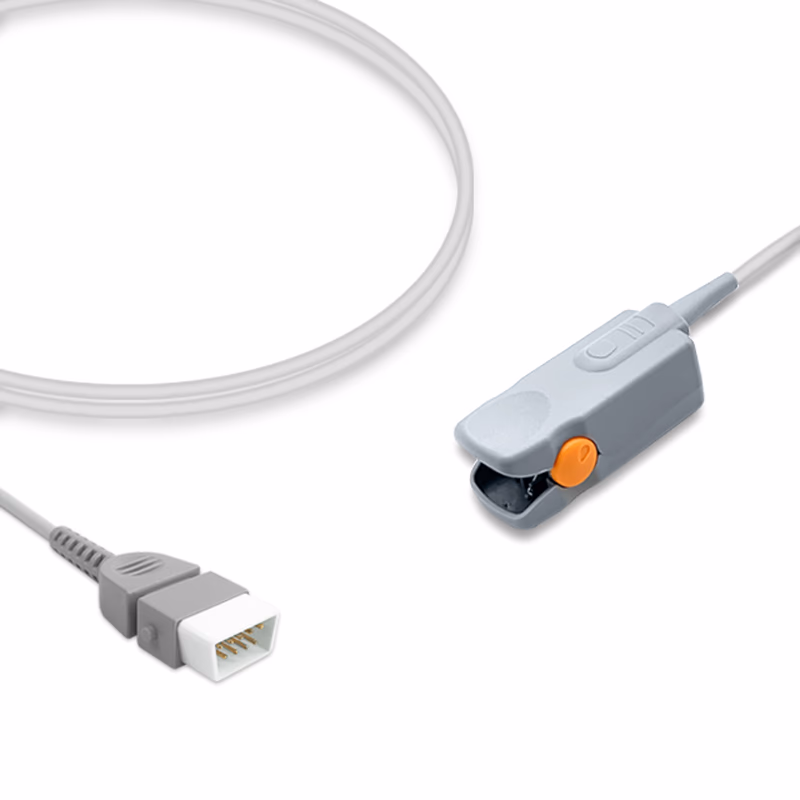 Compatible Adult Finger Clip SpO2 Sensor 3.0m (comparable to BCI 3044 (OEM is 3 ft), Technology: Smith()) Reusable SKU: SS-036-AF30
