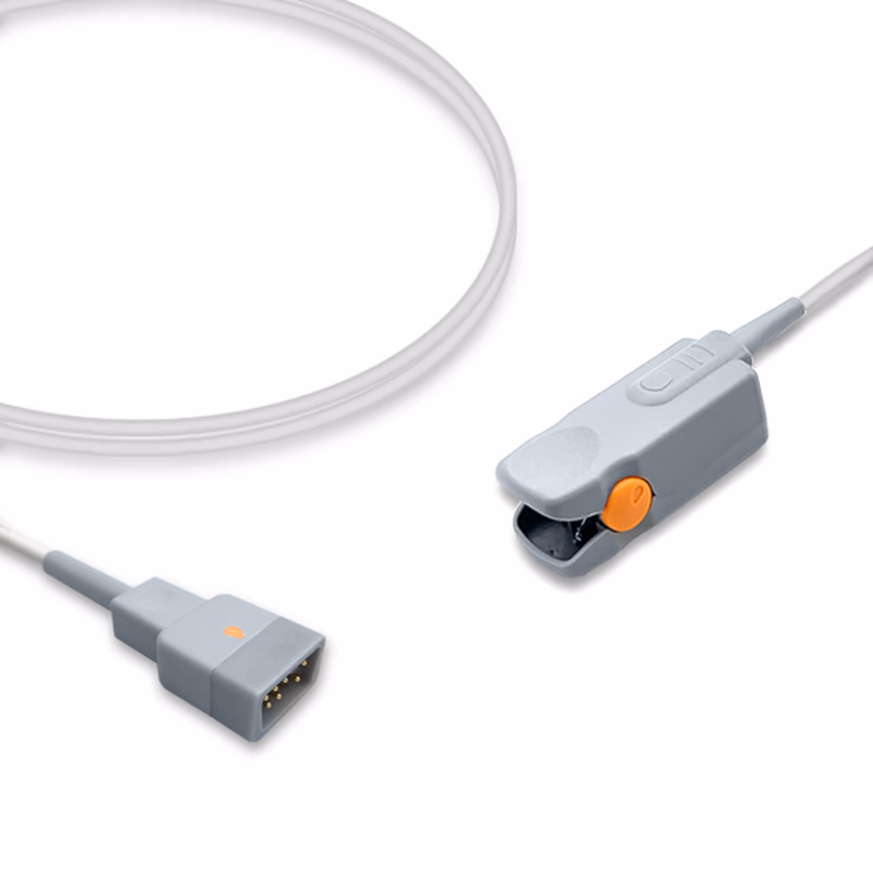 Compatible Adult Finger Clip SpO2 Sensor 2.0m (comparable to Nonin 3278-010) Reusable SKU: SS-040-AF20