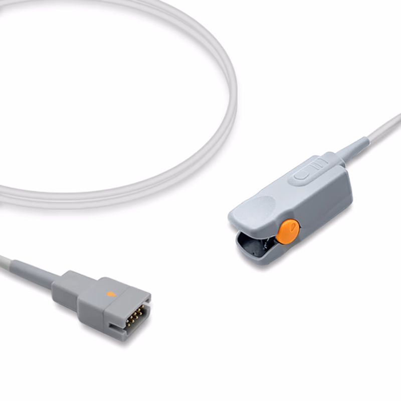 Compatible Adult Finger Clip SpO2 Sensor 1.0m (comparable to Datascope 0600-00-0026-01) Reusable SKU: SS-058-AF10