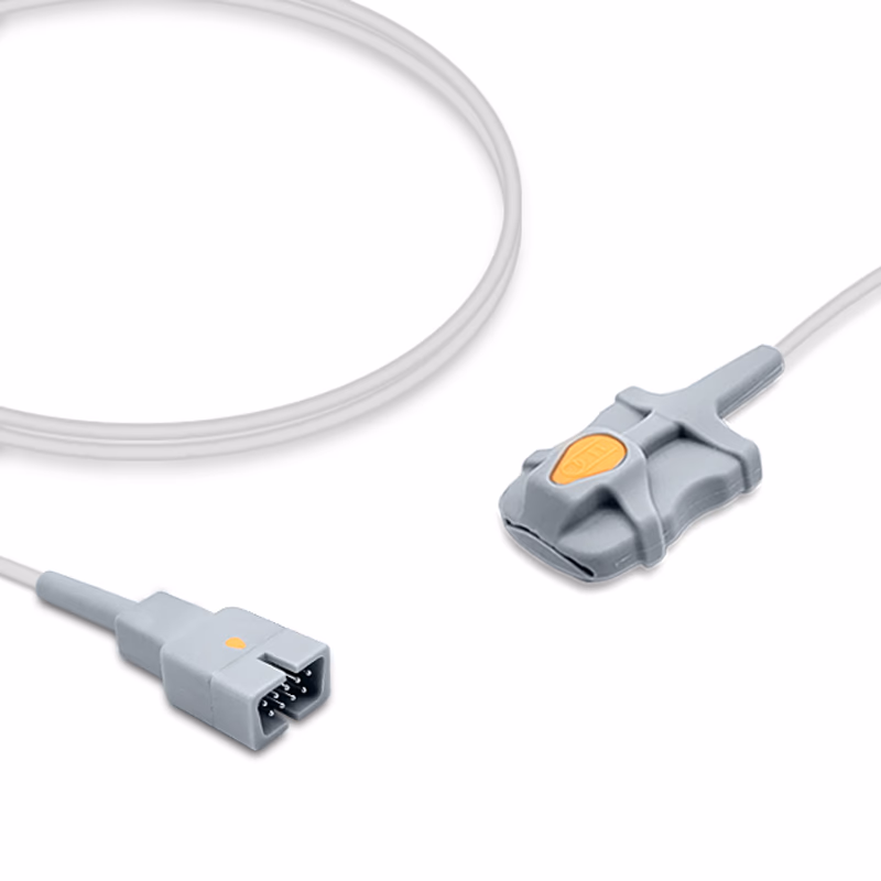 Compatible Adult Soft Tip SpO2 Sensor 3.0m (comparable to Biolight 15-100-0058, Technology: Digital) Reusable SKU: SS-064D-AS10