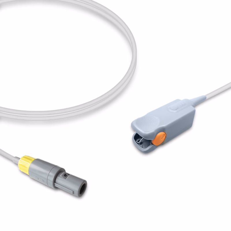 Compatible Pediatric Finger Clip SpO2 Sensor 3.0m (comparable to Biolight 15-100-0011, Technology: Digital) Reusable SKU: SS-074D-PF30