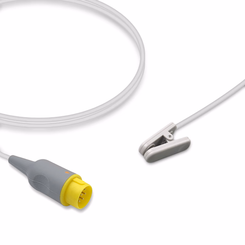 Compatible Adult Ear Clip SpO2 Sensor 3.0m (for use with MEK, Technology: Nellcor Oxismart) Reusable SKU: SS-080-AE30