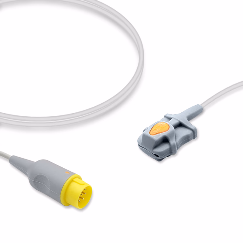 Compatible Pediatric Soft Tip SpO2 Sensor 3.0m (for use with MEK, Technology: Nellcor Oxismart) Reusable SKU: SS-080-PS30