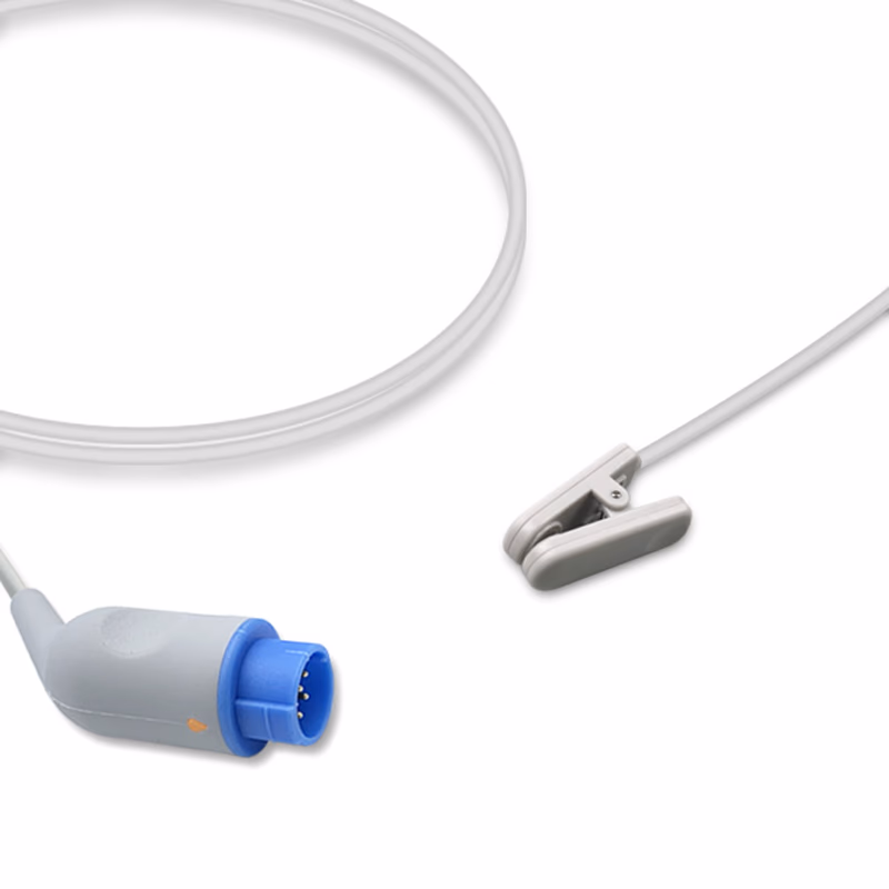 Compatible Adult Ear Clip SpO2 Sensor 3.0m (for use with Emtel, Technology: Nellcor Oxismart) Reusable SKU: SS-088-AE30