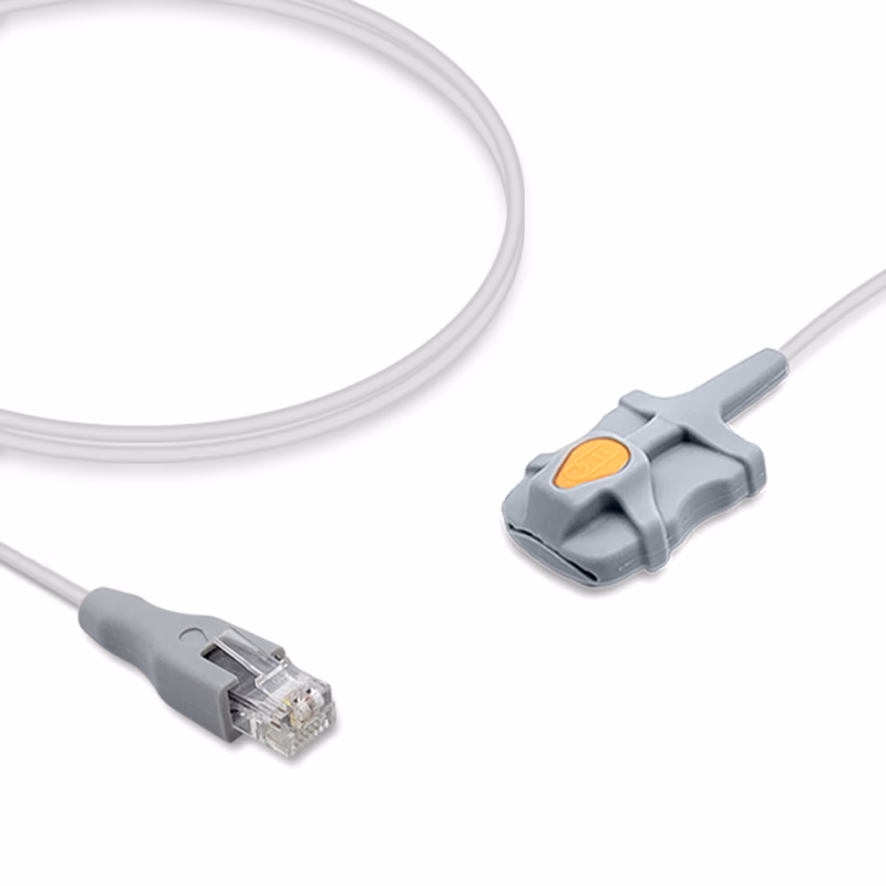 Compatible Adult Soft Tip SpO2 Sensor 3.0m (comparable to Mediaid POX020-400) Reusable SKU: SS-090-AS30
