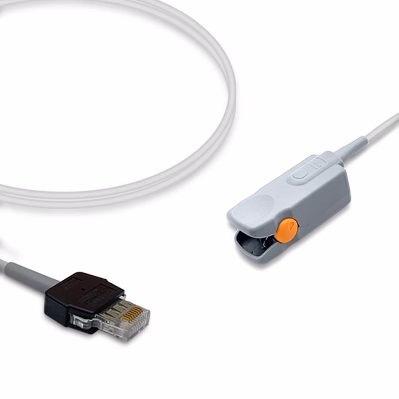 Compatible Adult Finger Clip SpO2 Sensor 1.0m (comparable to Mediaid POX020-100S) Reusable SKU: SS-091-AF10
