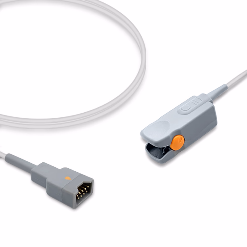 Compatible Adult Finger Clip SpO2 Sensor 1.0m (comparable to Dolphin 201, Technology: Digital) Reusable SKU: SS-099D-AF10