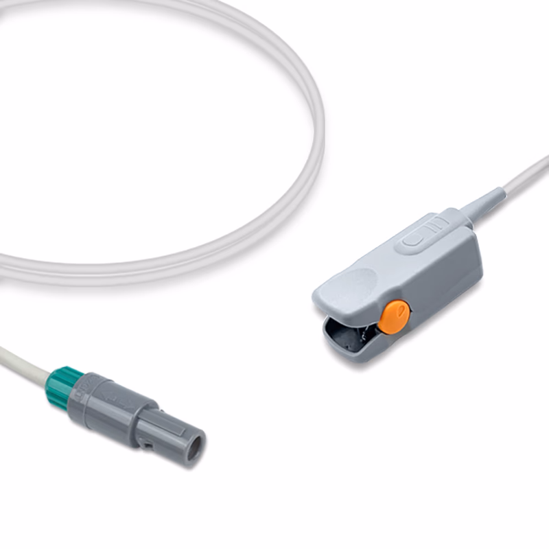 Compatible Adult Finger Clip SpO2 Sensor 3.0m (comparable to Infinium SS-115XN-AF30, Technology: Nellcor OxiMax) Reusable SKU: SS-115XC-AF30