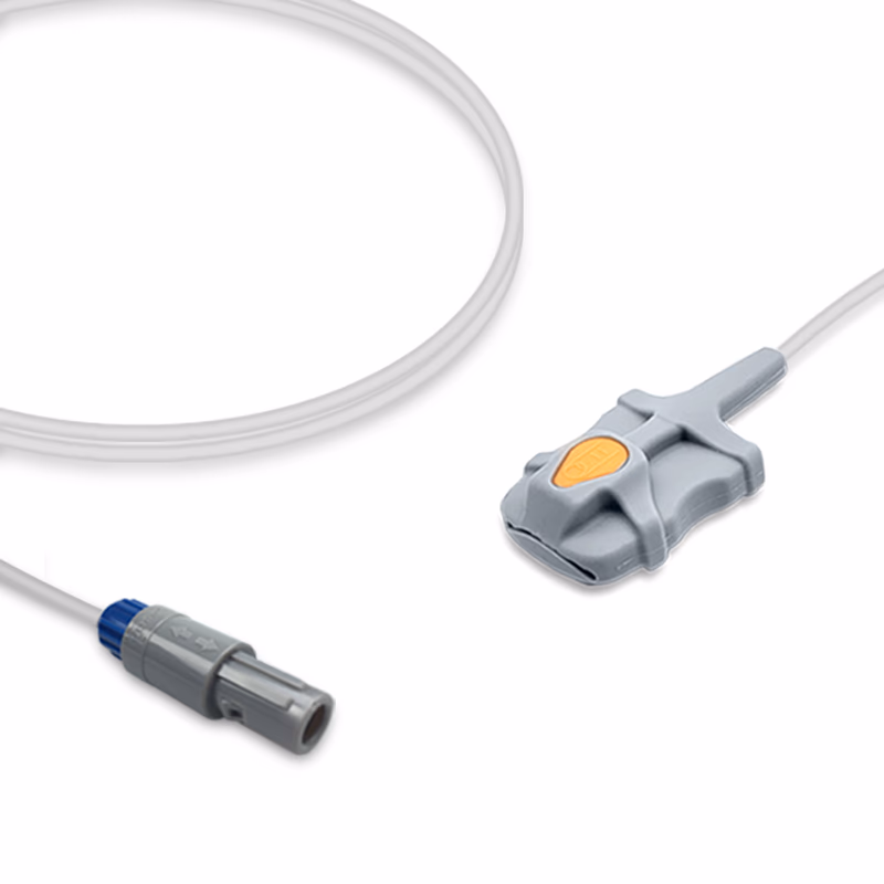 Compatible Adult Soft Tip SpO2 Sensor 3.0m (comparable to Nihon Kohden TL-651S) Reusable SKU: SS-155-AS30