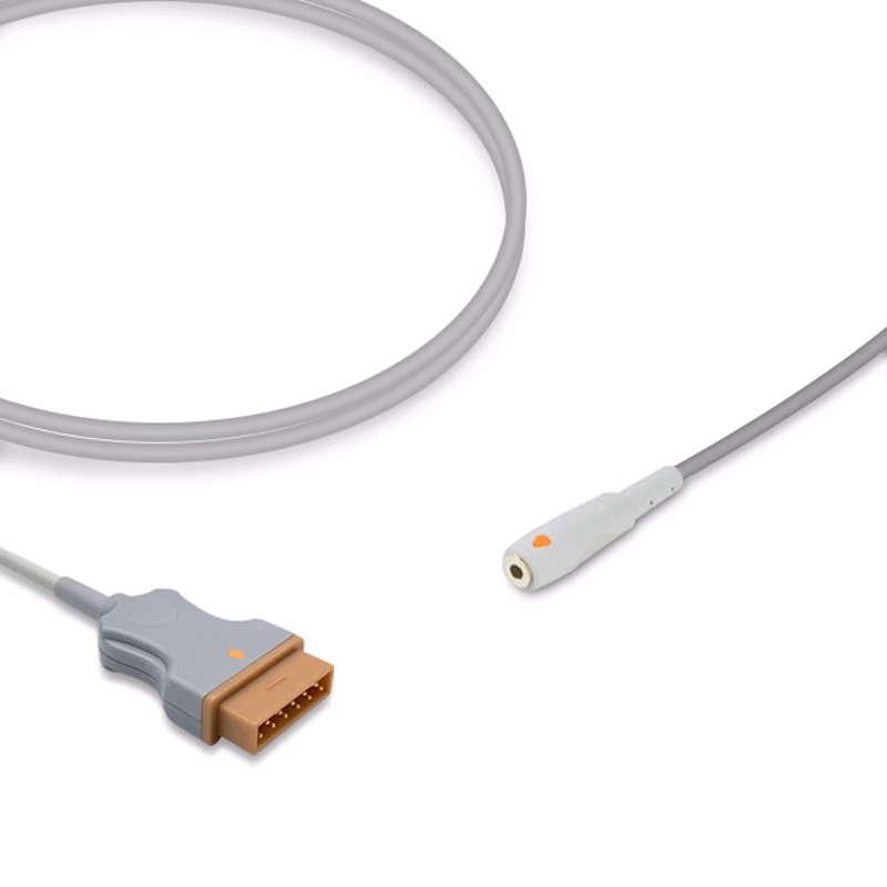 Compatible Temperature Adapter Cable 3.0m (for use with GE Healthcare, used with: 1/8" Mini-Phone 400 Series Probe) Reusable SKU: TA-MQ-PM30