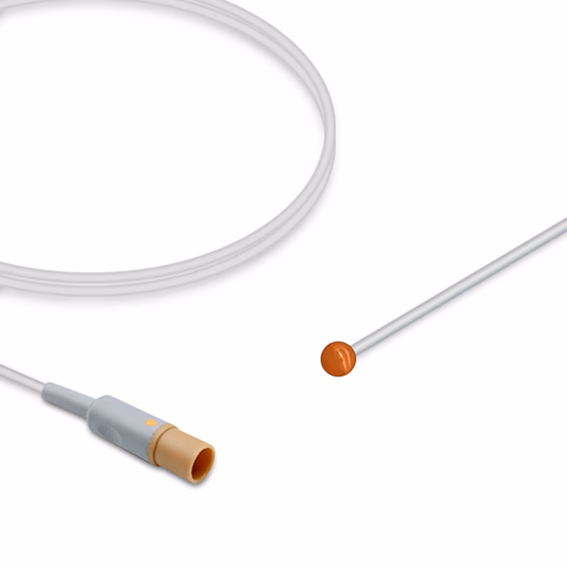 Compatible Pediatric/Neonate Skin Surface Dual-Pin 400 Series Temperature Probe 3.0m (for use with Philips) Reusable, 6.0mm Probe Disc SKU: TS-PH-PS30
