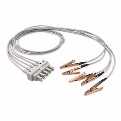Compatible 5 Lead ECG Wires with Alligator Clips, 1.0m, AHA undefined SKU: ELV-AAS5-100A-A